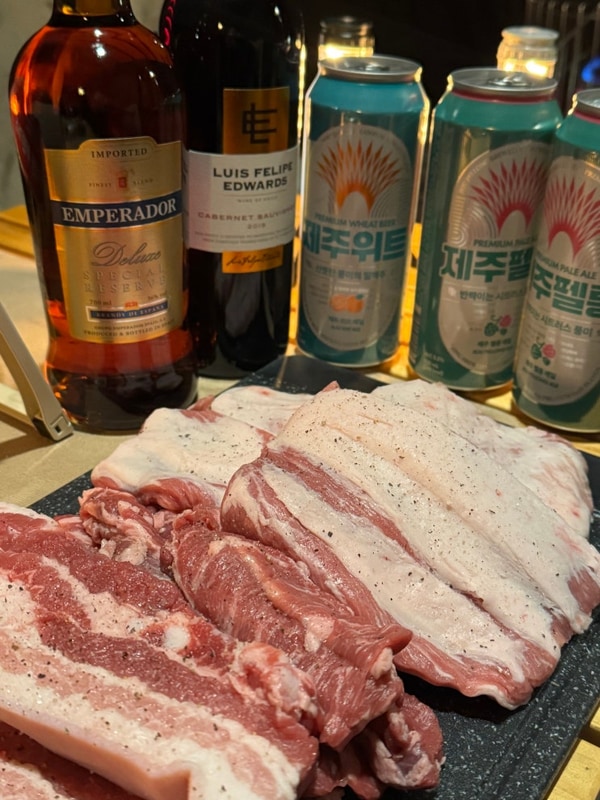 명봉산 솔밭관광농원오토캠핑장에서 고기구워먹고 불멍 별멍