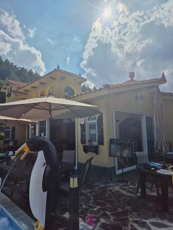 [숙소리뷰] 알로프랑스펜션, 독립스파와 대형온수풀 무주카라반