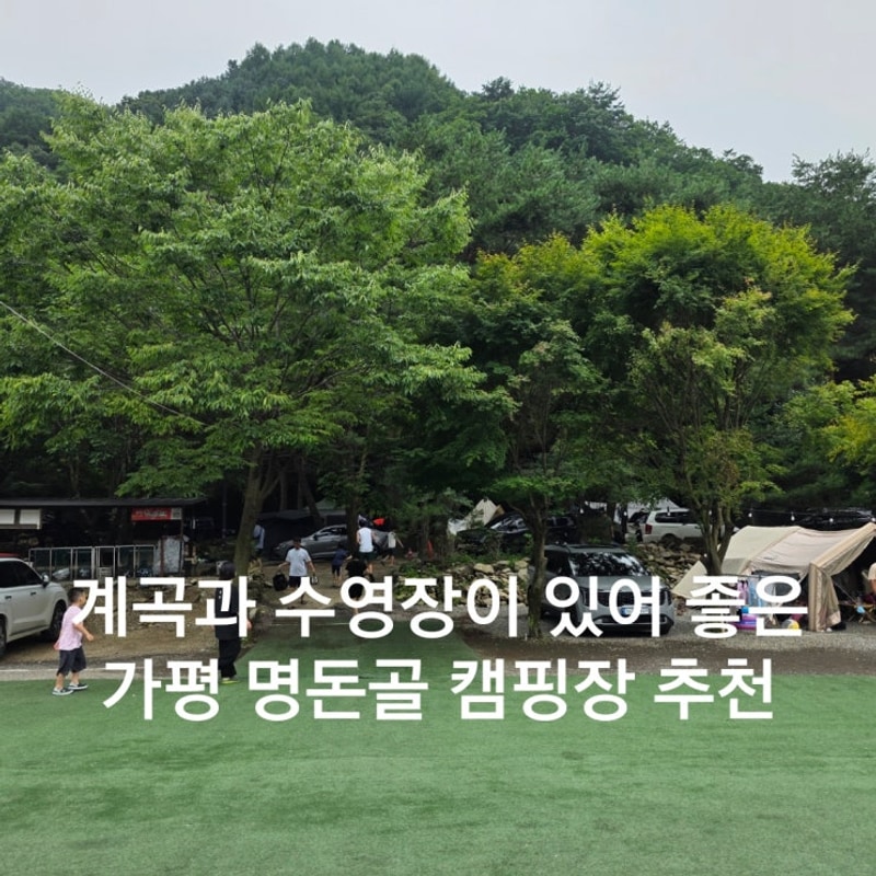가평 계곡캠핑장 아이들이 놀기 좋은 명돈골캠핑장 캠핑후기
