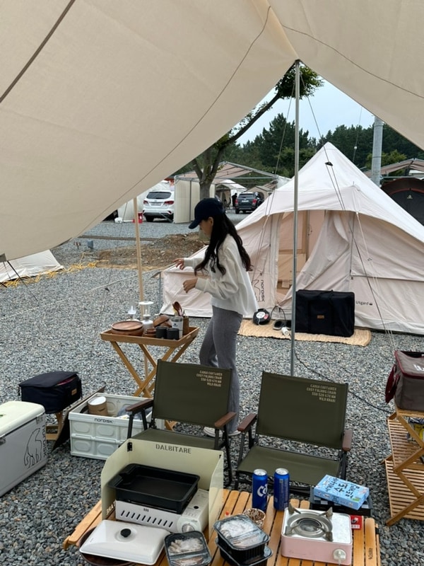 태안 캠핑 1박 2일(25.10.03~04) 신두리오렌지캠핑장, 캠핑장...