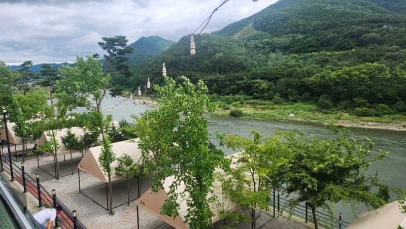 [캠핑 다녀왔어요] 타프존이 있는 산청 경호강캠핑장&캠프627