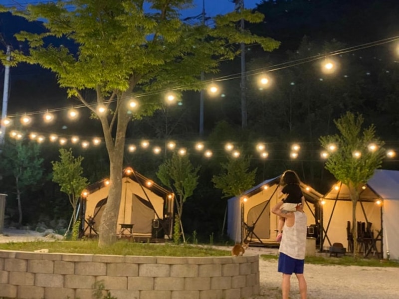 아이들과 함께가기 좋은 포천글램핑 [호랑이캠핑포천산정호수점]