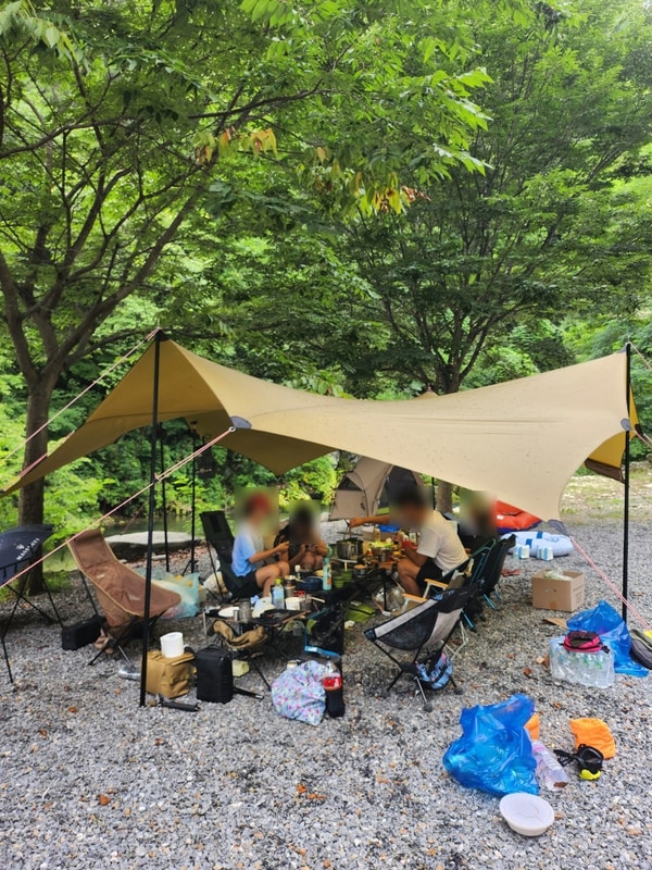 강원도 영월 계곡캠핑 / 호식이 캠핑장