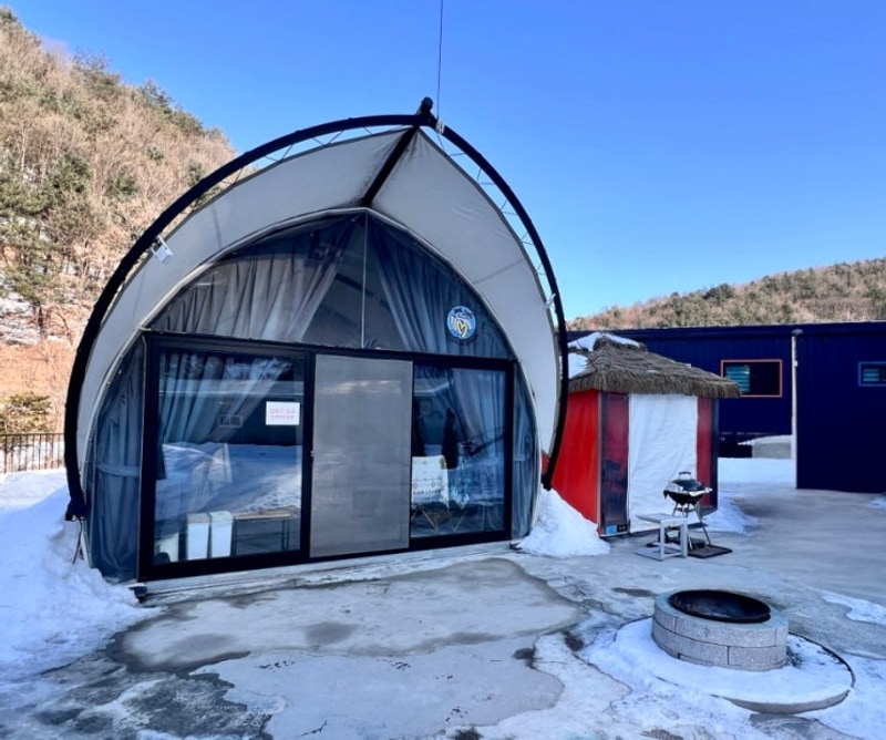 양평글램핑 빌리풀램핑 대형 온수풀 만족 여행