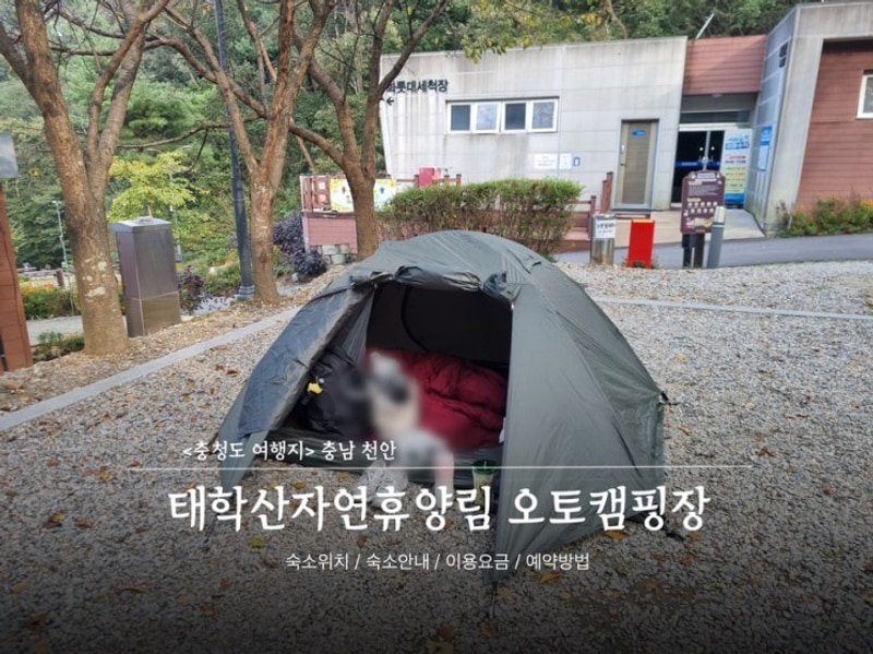 [충남천안]태학산자연휴양림 오토캠핑장A8 천안가볼만한곳...