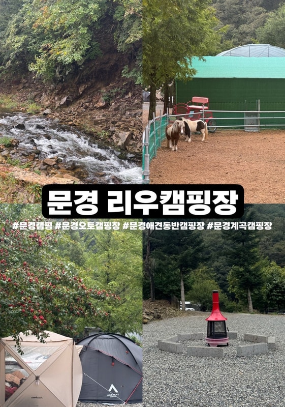 [경상북도 문경시] 계곡이 있는... 찾는다면 여기로 "리우캠핑장"