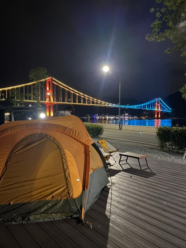 여름 여행 - 하동 노량 투다리 오토캠핑장(반려견 동반 가능)