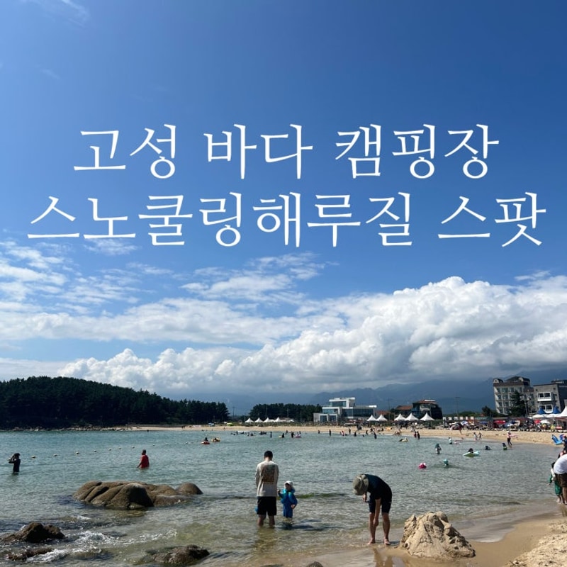 강원도 고성 스노쿨링 해루질 포인트 :: 백도오토캠핑장...