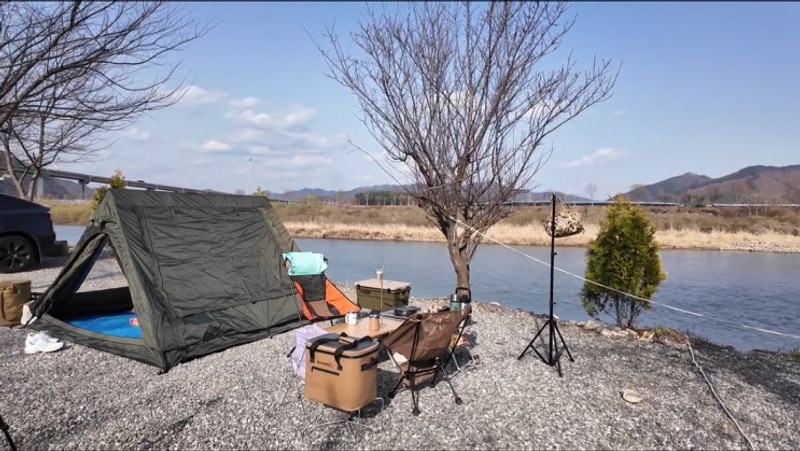 캠빌 A형 텐트 구매, 사용기 / 홍천 용가리쌤 캠핑장