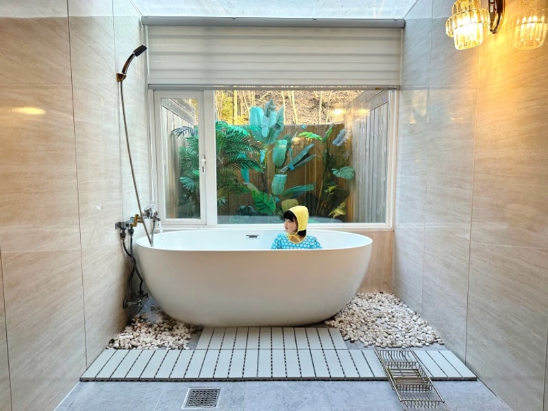 럭셔리 포천 글램핑 메이플 글램핑 1호점 프라이빗 자쿠지