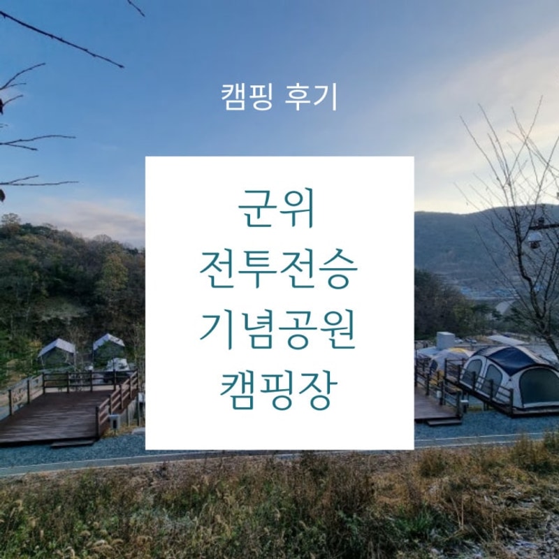 애견동반 되는데 멋진 수영장까지! 군위 전투전승기념공원캠핑장