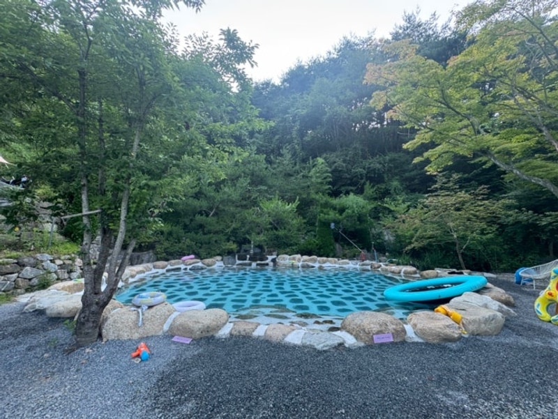 여름 수영장 캠핑 고령 숲에안기다 캠핑장