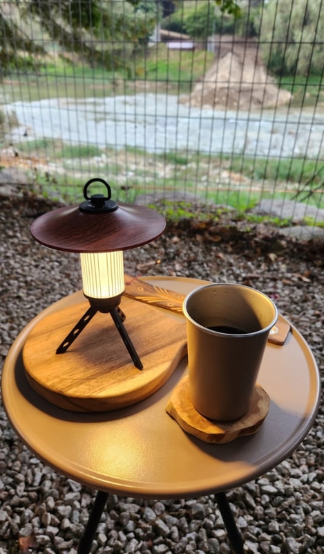 포천 리버빌캠핑&카페 캠핑장에서