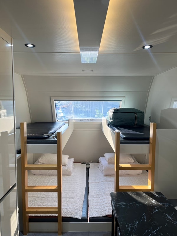 시설좋고 깔끔한 포천카라반 청계호수 자작나무 숲 캠핑장...