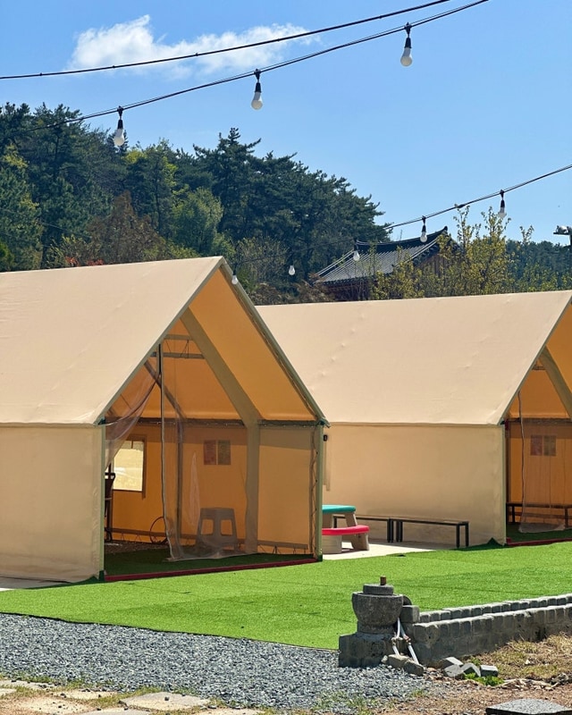 아이와 함께 가도 좋은 김해 글램핑장 휴파티, 힐링 바비큐...