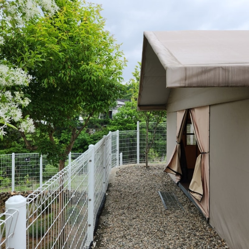 경기도 연천 날씨 걱정 없는 프리미엄텐트존 캠핑장...