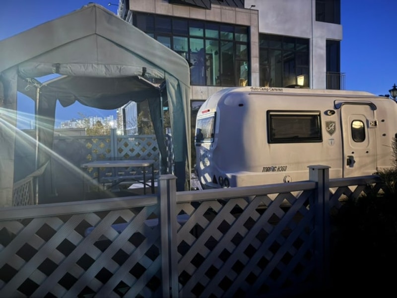 바다가 보이는 강릉 카라반 추천 강릉여행 굿캠핑 숙소 추천