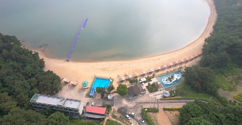 수기해수욕장 야영장 시설 사진 1