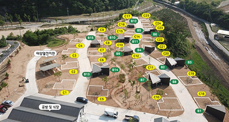 고운마을캠핑장 배치도 1