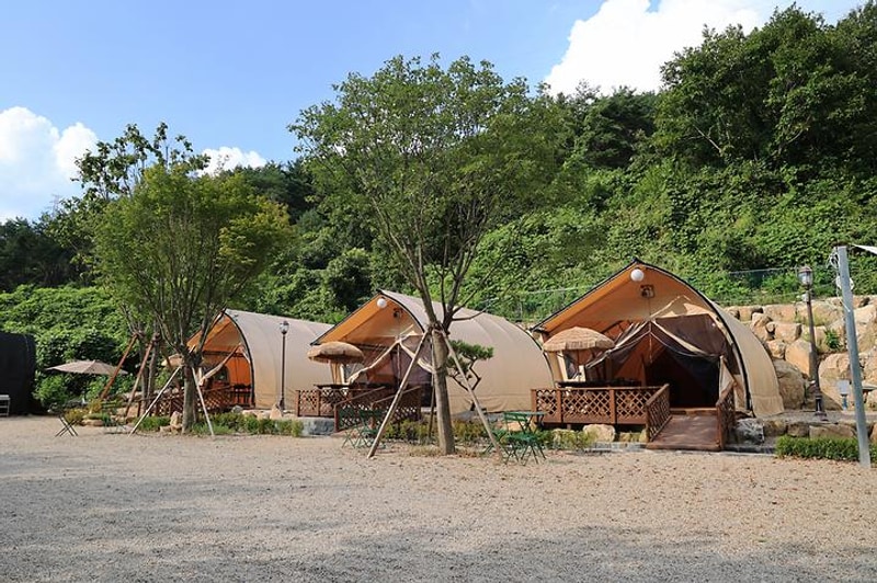 내린천 글램핑 대표 사진