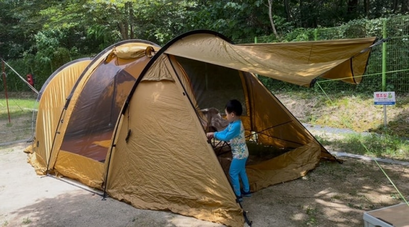 경북 구미 여행지 캠핑장 | 금오산 야영장