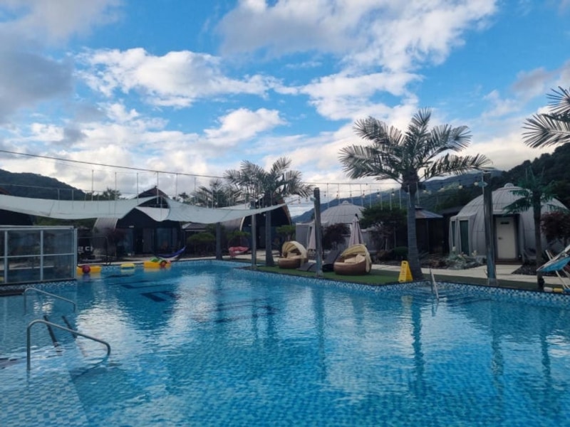 고석정 꽃밭 & 3사단 신병교육대 근처 이루다글램핑