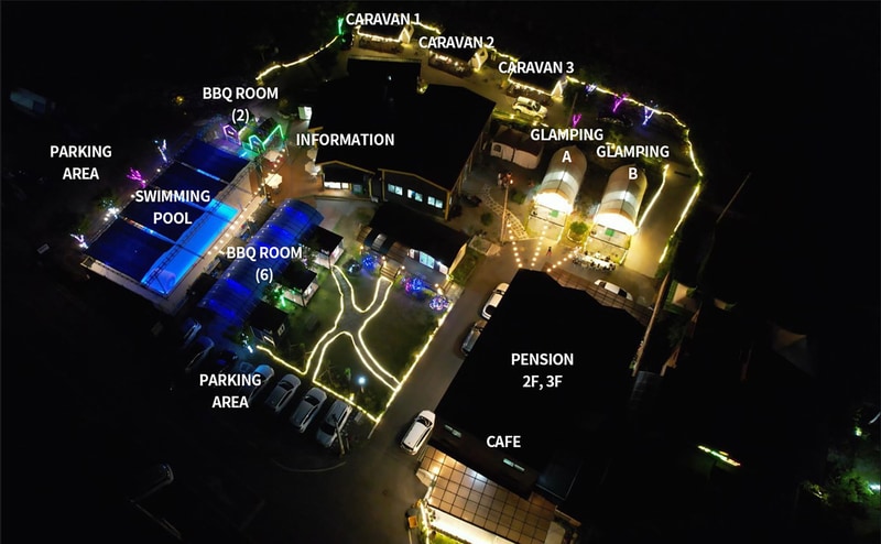 숲내음카라반캠핑장 배치도 1