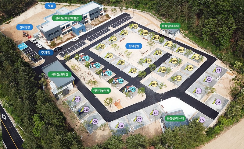 북암농촌체험관 배치도 1