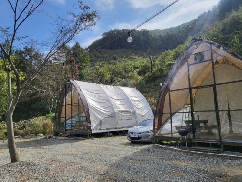 [천안] 트리하우스 글램핑 바베큐 불멍으로 힐링하기  ⚑내돈내산