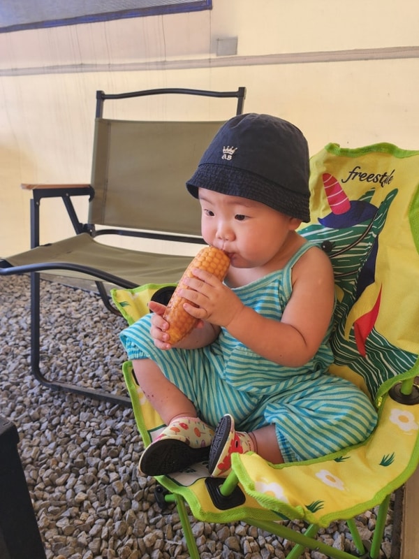 장성 정담은 글램핑장/아이 데리고 가족들과 셀프 바베큐장...