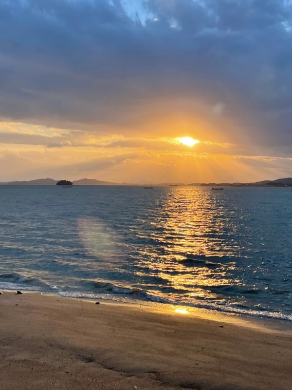 일몰 맛집 광주근교 전남 바다 캠핑장 무안 홀통183캠핑장...