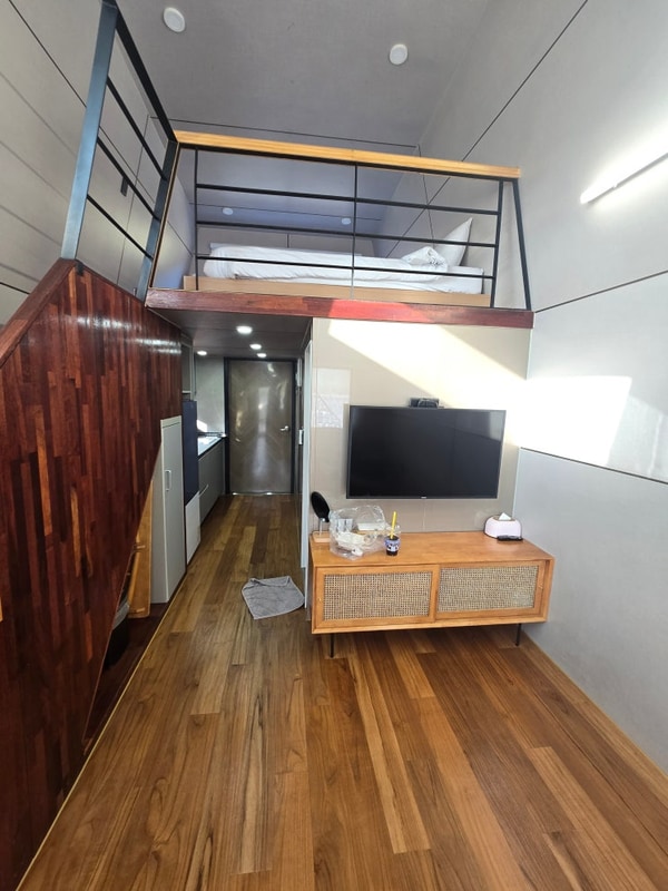 원주 라하글램핑 핀란드식 사우나와 치악산 경치