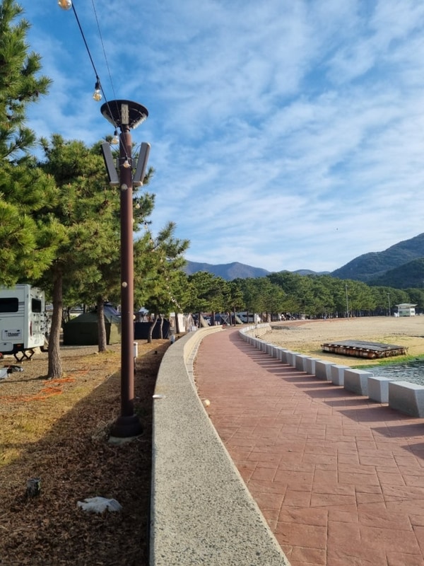 "남해 상주 은모래비치오토 캠핑장 후기" 바다 감성 가득한...
