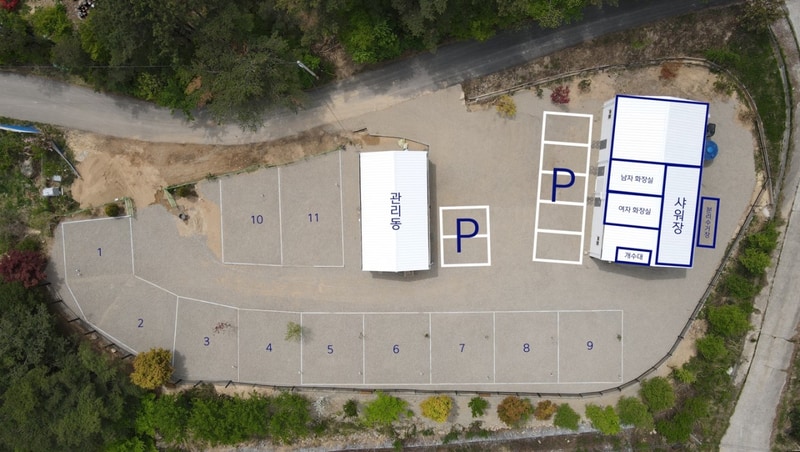 산바다 캠핑장 배치도 1