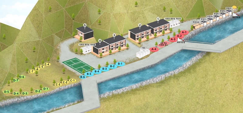 엄둔솔밭빌리지 배치도 1