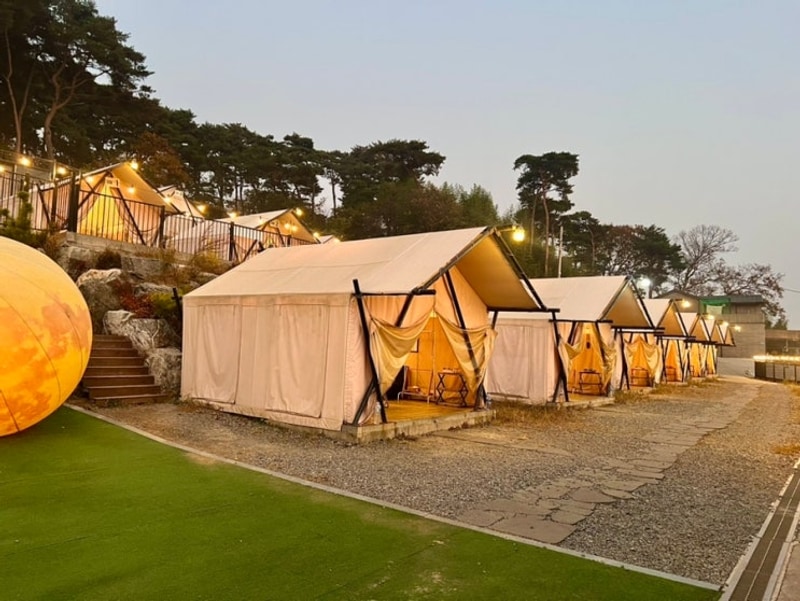 서산바베큐 추천맛집 고든남바베큐 글램핑 + 고기 한상으로...