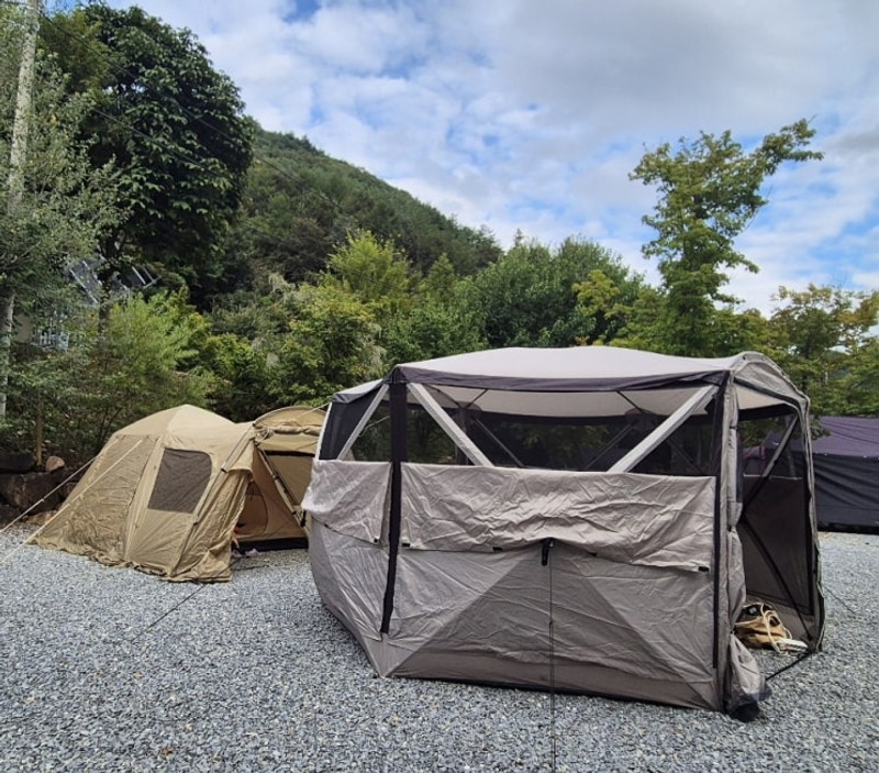 놀거리많은 문경리우캠핑장 넓은사이트 키즈캠핑추천