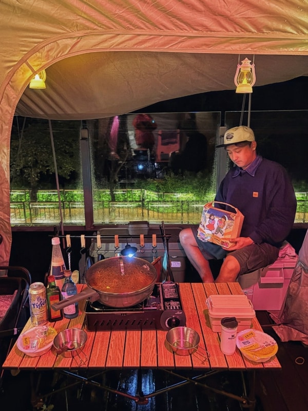 [포천] 청계호수 자작나무 숲 캠핑장 호수 뷰 명당 2번 내돈내산...