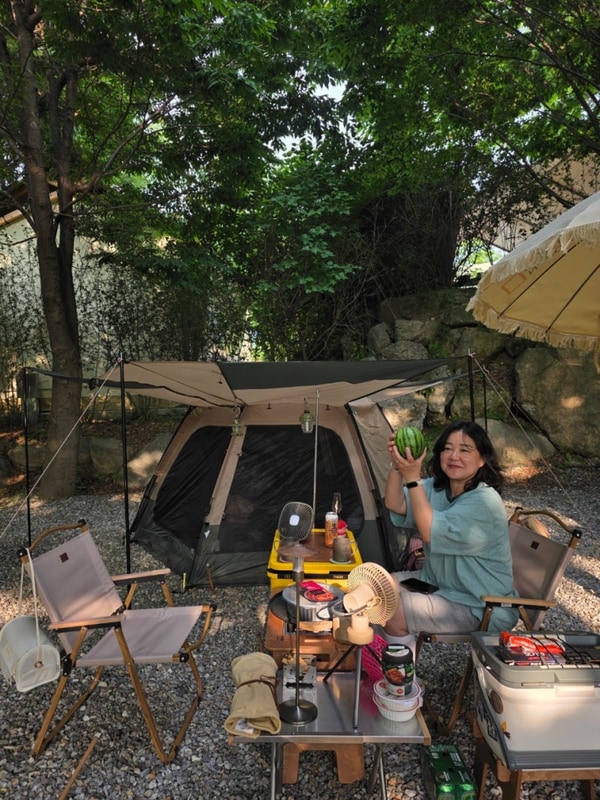 가평 잣향기 푸른 숲 캠핑장 / 1박2일 짧은 오토캠핑