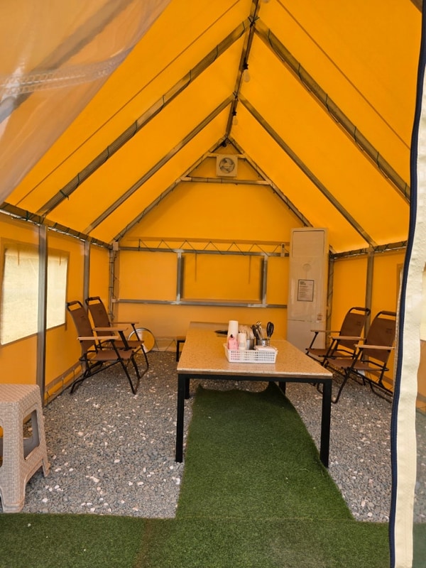 [김해 야외 바베큐] 신상 고기 맛집! 휴파티 야영장 고기바베큐...