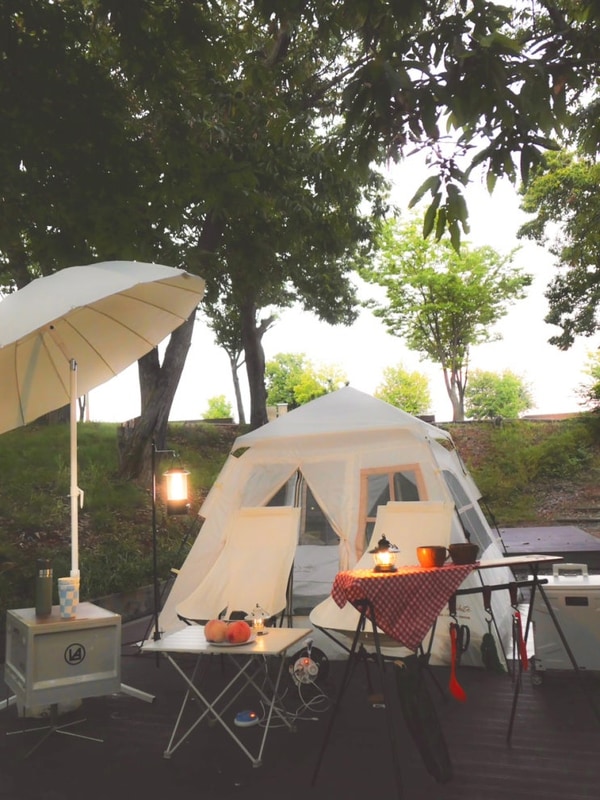 시흥 갯골 캠핑장 퉁퉁마디 8 : 여름에 시원한 그늘 사이트