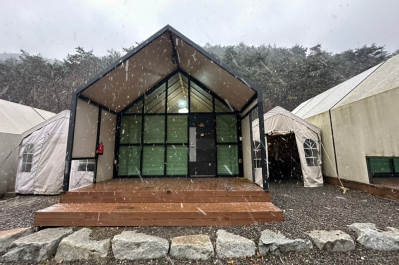 [일곱식구캠핑장]전주근교... 카라반 캠핑장 / 정읍 애견동반...