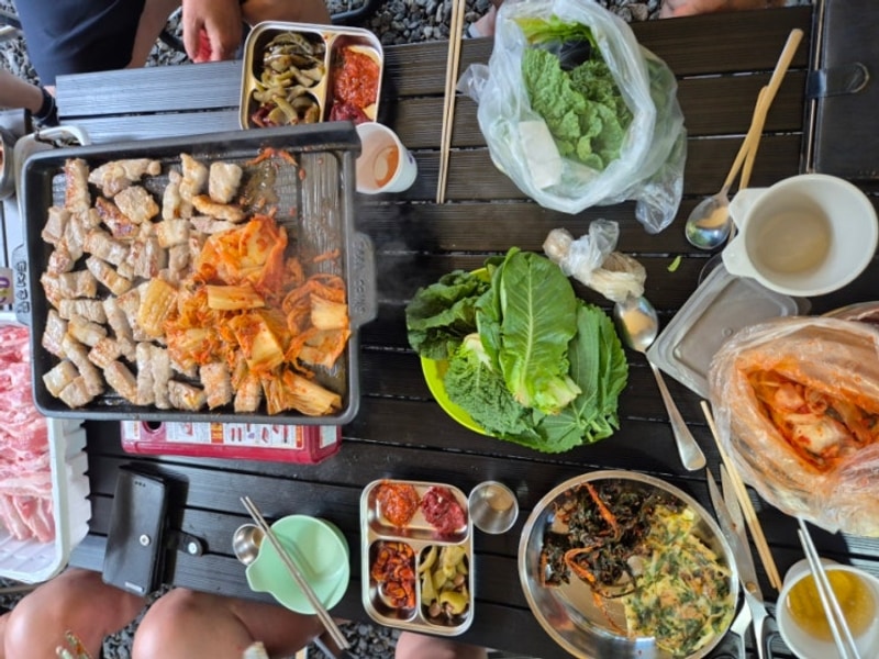 가평 계곡 캠핑장, 포시즌 캠핑장의 여름 더위 타파 캠핑 후기