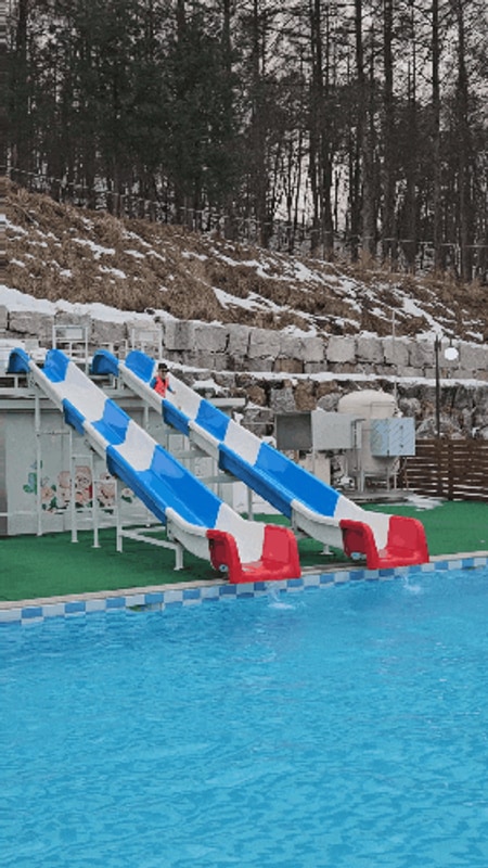 포천펜션 아이랑 365일온수풀 카라반 알맹이캠핑