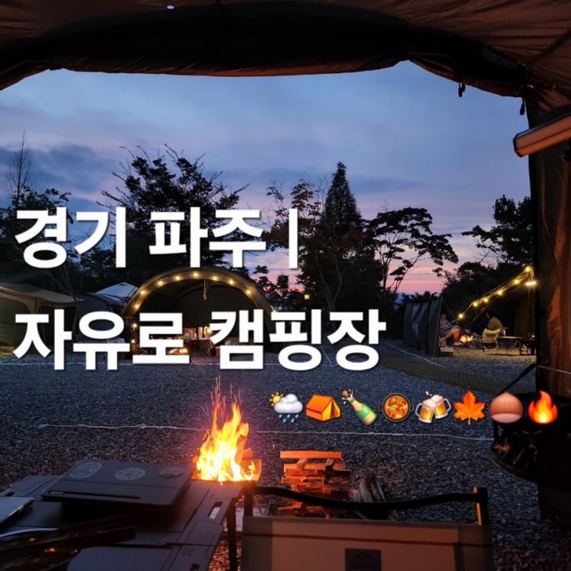 [경기, 파주] 자유로캠핑장 | 금요일 오후 반차, 캠핑장으로 떠난...