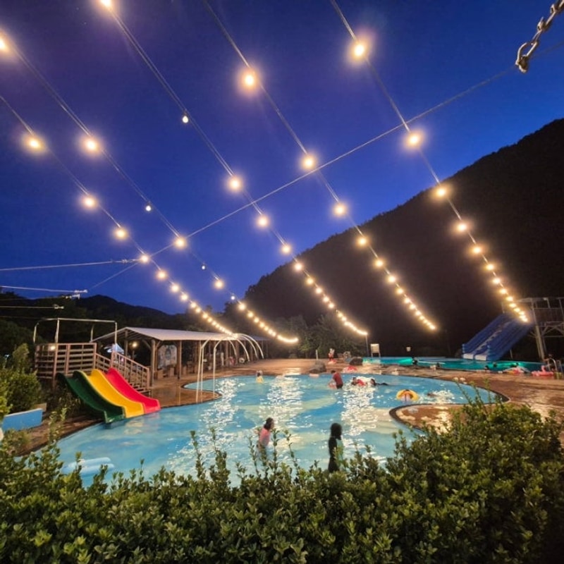 온수풀 수영장 합천 마노아 워터 캠핑장 후기