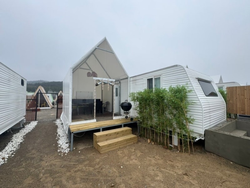 안면도 태안 학암포 물결카라반캠핑장 카라반 오션뷰 4인가족...