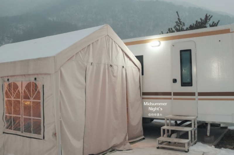 [가평] 겨울 감성 카라반 추천 가화2372, 아이들과 특별한 여행