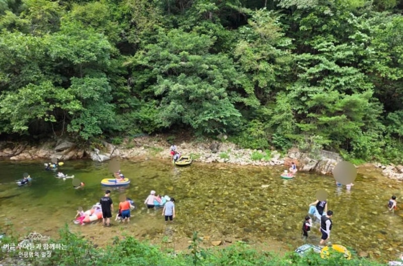아이와 강원도 캠핑장 영월 계곡 남강캠프 다녀왔지요