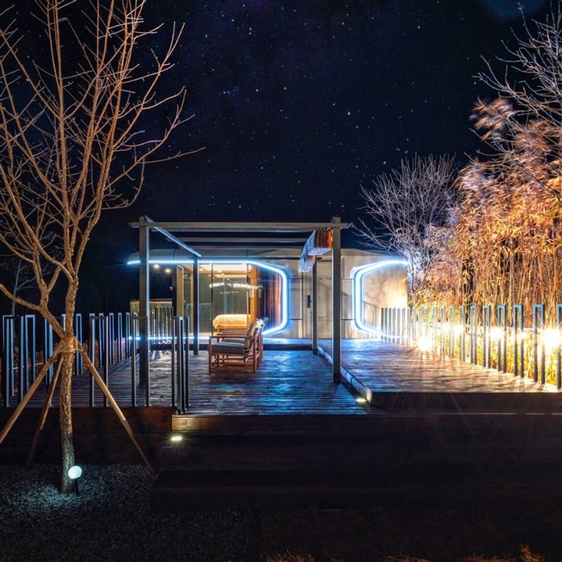 어린이들 체험활동 및 자연학습이 가능한 전남 글램핑 우주선캠프